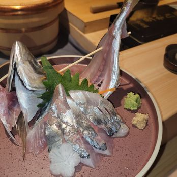 Temple Records - Horse mackerel - first half is eaten as sashimi, and second half feel fried. Creative, fresh, and delicious! - Sushi Bars Near Me - Boston, Massachusetts