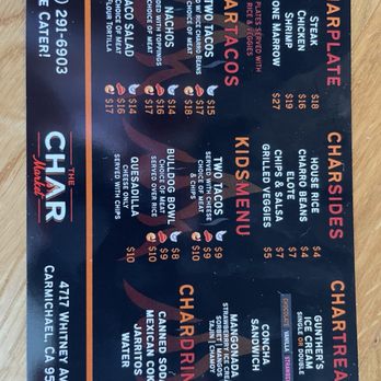 The Char Market - Menu - Sandwiches Near Me - Carmichael, California