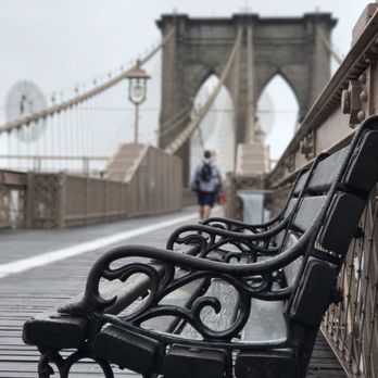 Brooklyn Bridge - Light rain and less people makes perfect a photo opportunity - Landmarks & Historical Buildings Near Me - Brooklyn, New York Brooklyn Bridge - Light rain and less people makes perfect a photo opportunity - Landmarks & Historical Buildings Near Me - Brooklyn, New York