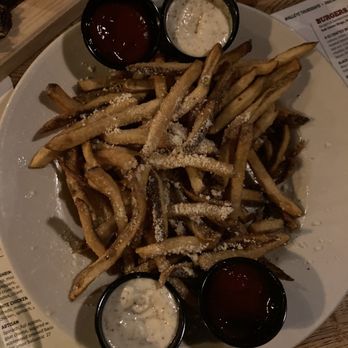 Finicky Franks - Truffle & Romano Fries. - American Near Me - Omaha, Nebraska
