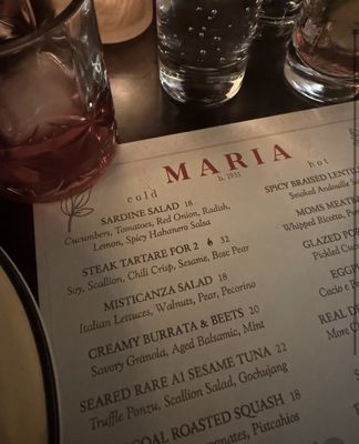 Menu photo 1 Maria Restaurant New Rochelle, NY Menu photo 1 Maria Restaurant New Rochelle, NY