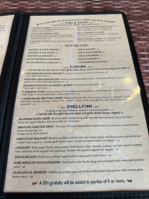 Menu photo 6 Boatyard Pub Ventura, CA