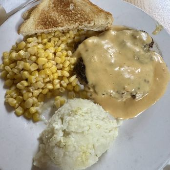 Oasis Restaurant - Smother steak plate w two sides... - Seafood Near Me - Premont, Texas
