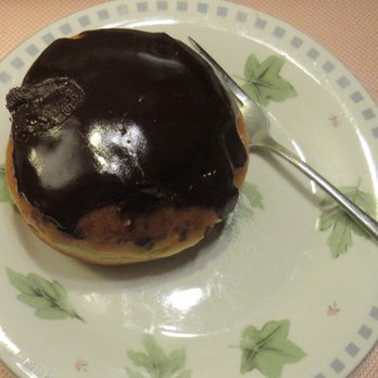 Emily's Donuts & Cafe - Boston Cream Donut, nuked & ready to eat.😋 - Donuts Near Me - Williamsburg, Virginia