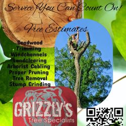 Grizzly's Tree Specialist's - New Customers get 10% Discounts
