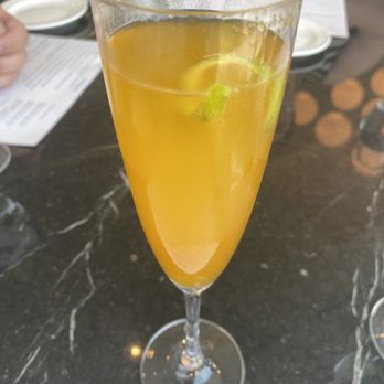 Amuse Restaurant - Snapdragon sparkling cocktail (passionfruit and ancho) - New American Near Me - Richmond, Virginia