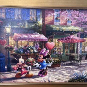 Thomas Kinkade Studio in the Garden - Minnie and Mickey painting - Art Galleries Near Me - Carmel-by-the-sea, California Thomas Kinkade Studio in the Garden - Minnie and Mickey painting - Art Galleries Near Me - Carmel-by-the-sea, California