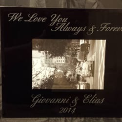KrazyLlama - Hand Etched 5X7 picture frame (available in 8X10)