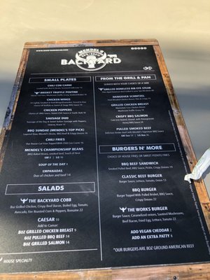 Menu photo 6 Backyard BBQ & Brew Surfside, FL