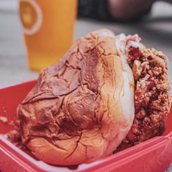 Mochiko Hawaiian Fried Chicken - From their Instagram:  fried chicken sandwich.