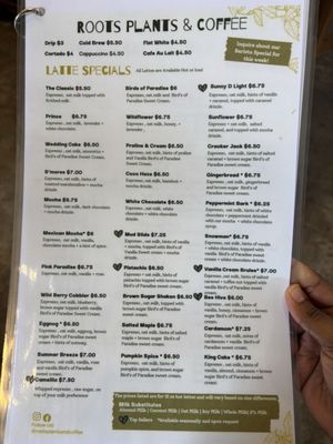 Menu photo 3 Roots Plants & Coffee New Orleans, LA Menu photo 3 Roots Plants & Coffee New Orleans, LA
