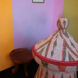 Cafe Abyssinia - Dining area decor