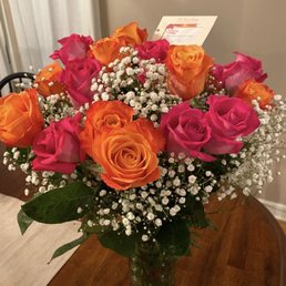 Pink and Orange Rose Arrangement Pink and Orange Rose Arrangement