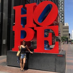 HOPE Sculpture by Robert Indiana in NYC on 06.28.2019 just outside of 7th and 53rd St HOPE Sculpture by Robert Indiana in NYC on 06.28.2019 just outside of 7th and 53rd St