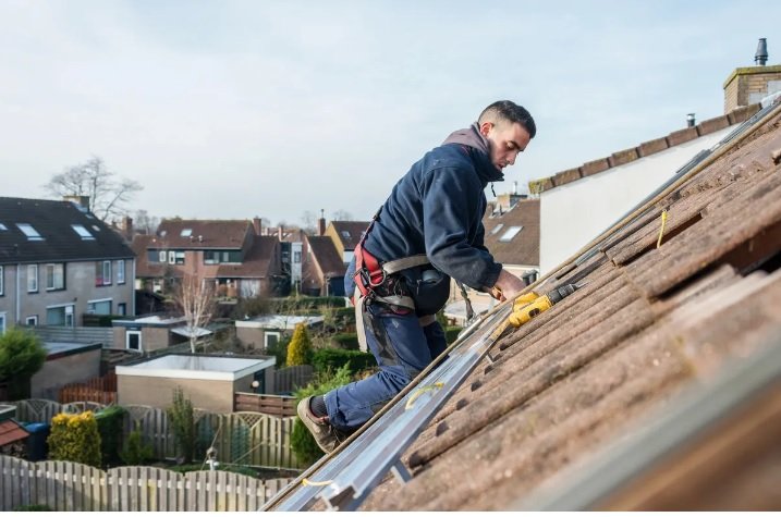 Slide of D B roofing