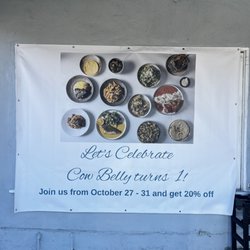 Cow Belly Modern Dining - Cow Belly is 1! Visit us this week to celebrate this milestone.