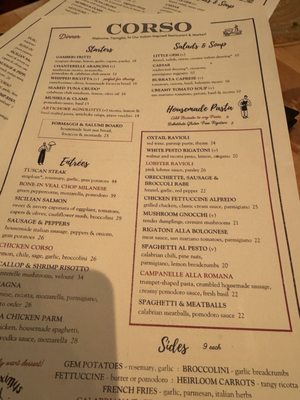 Menu photo 7 Corso Italian Arlington, VA