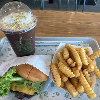Shake Shack Huntington Beach - ShackBurger, fries, Dubai Chocolate Pistachio Shake - Burgers Near Me - Huntington Beach, California Shake Shack Huntington Beach - ShackBurger, fries, Dubai Chocolate Pistachio Shake - Burgers Near Me - Huntington Beach, California