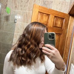 Primp Salon - Copper balayage (indoor lighting)