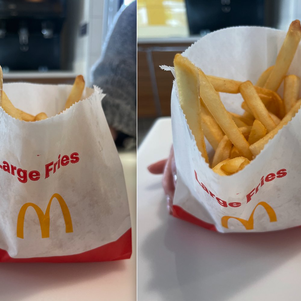 McDonald's - That's what they call large fries. - Burgers Near Me - Santa Monica, California McDonald's - That's what they call large fries. - Burgers Near Me - Santa Monica, California
