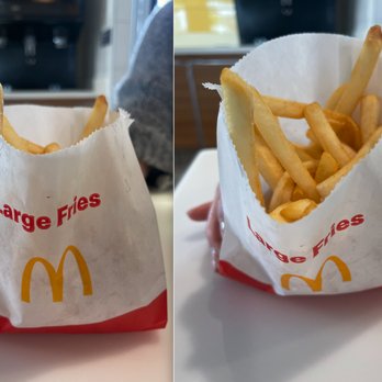 McDonald's - That's what they call large fries. - Burgers Near Me - Santa Monica, California