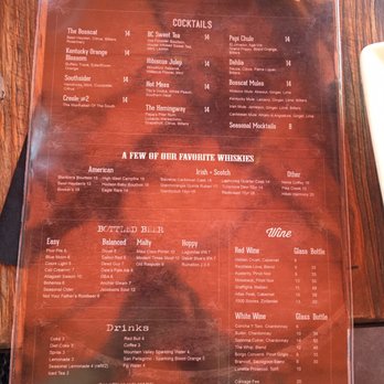 Bosscat Kitchen & Libations - Drink menu - New American Near Me - Irvine, California