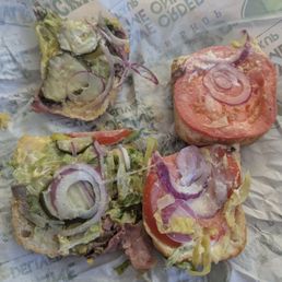 Their so called "Got Beef" sandwich Their so called "Got Beef" sandwich
