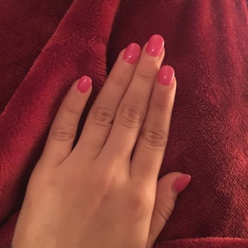 1 Nails & Spa - This is after 3 weeks. They're pink when warm and deep purple when cold. - Nail Salons Near Me - Manchester, Connecticut
