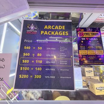 Fantasy Claw Arcade - Menu - Arcades Near Me - Las Vegas, Nevada