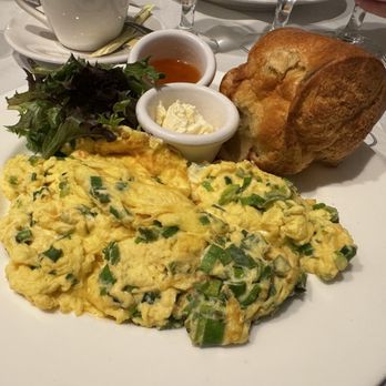 Sarabeth's - Green & White Scramble Popover - Breakfast & Brunch Near Me - New York, New York Sarabeth's - Green & White Scramble Popover - Breakfast & Brunch Near Me - New York, New York