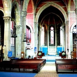Church of St Mary the Virgin, Kemptown - St Mary Brighton - nave from baptistery