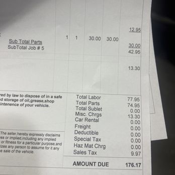 Coad Toyota - Receipt - Car Dealers Near Me - Paducah, Kentucky