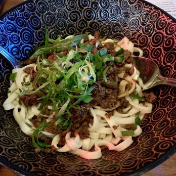 Dumpling Time - Hand pulled pork noodles (oily as the original dish is. Not very chewy) - Dim Sum Near Me - San Francisco, California Dumpling Time - Hand pulled pork noodles (oily as the original dish is. Not very chewy) - Dim Sum Near Me - San Francisco, California