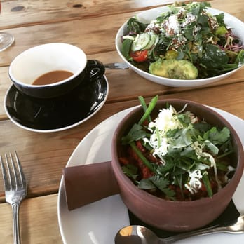 Ocotillo - Smoked brisket chili, mole chicken salad and coffee! Delicious x3! - New American Near Me - Phoenix, Arizona Ocotillo - Smoked brisket chili, mole chicken salad and coffee! Delicious x3! - New American Near Me - Phoenix, Arizona