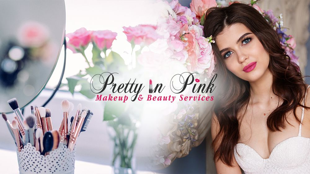 Pretty in Pink Makeup and Beauty Logo