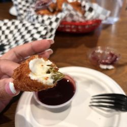 Jersey's Wings - Inside of jalapeño poppers after my first bite