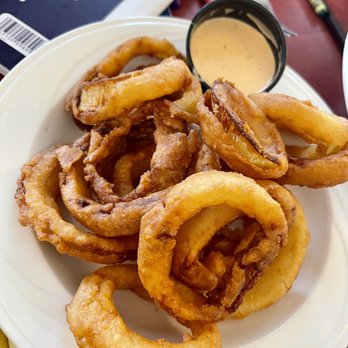 Rat Pack Bar And Grill - onion rings on a plate - American Near Me - Las Vegas, Nevada