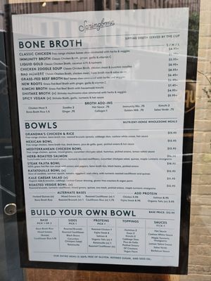 Menu photo 2 Springbone Kitchen Brooklyn, NY Menu photo 2 Springbone Kitchen Brooklyn, NY