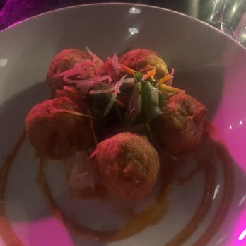 Kiss - Crab Beignets - New American Near Me - Houston, Texas Kiss - Crab Beignets - New American Near Me - Houston, Texas