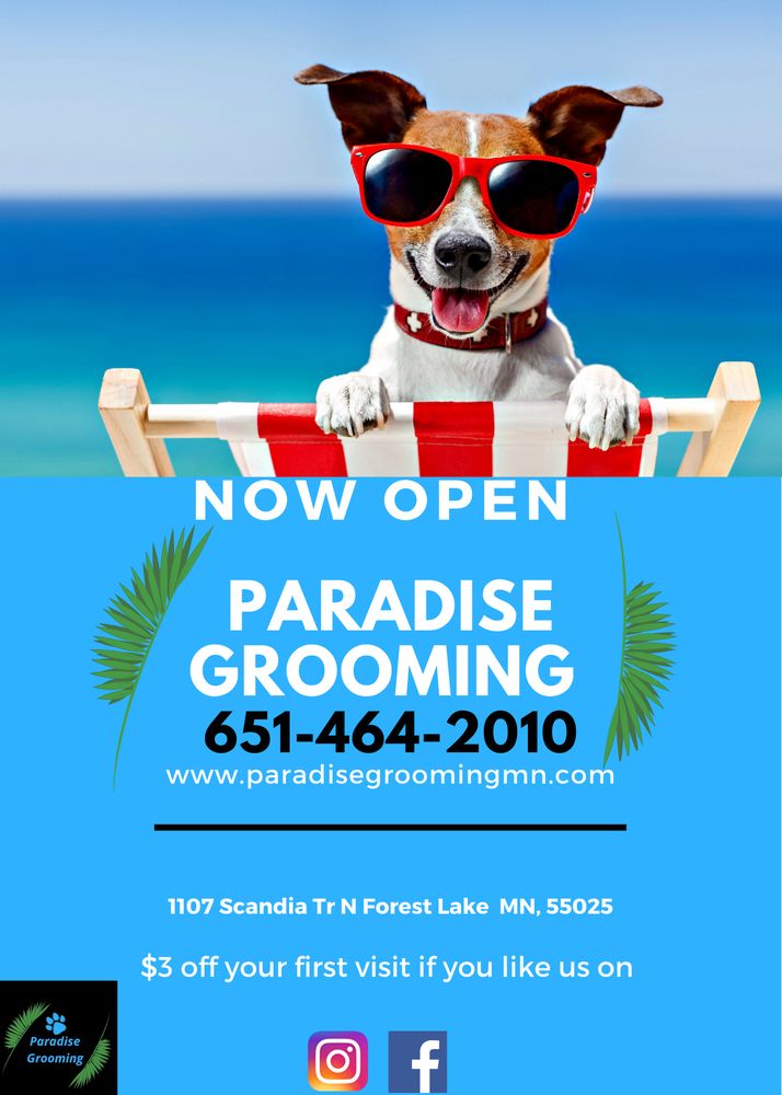 PARADISE GROOMING Updated May 2024 1107 Scandia Tr N, Forest Lake