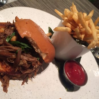 One Flew South - Pulled Duck Sandwich - New American Near Me - Atlanta, Georgia One Flew South - Pulled Duck Sandwich - New American Near Me - Atlanta, Georgia
