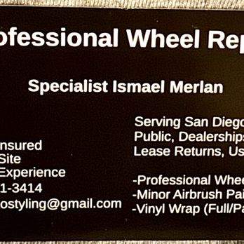 Merlan Wheel Repair  - Biz card - Wheel & Rim Repair Near Me