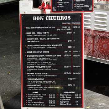 Don Churros Gomez - Menu: 4/10/2026 - Desserts Near Me - Anaheim, California