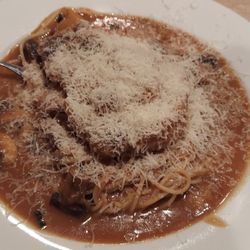 Pastafina - Chicken Marsala with a lot of parm cheese
