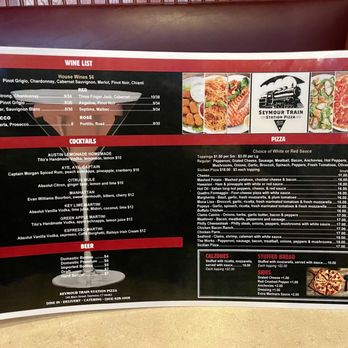 Seymour Train Station Pizza - Menu - Pizza Near Me - Seymour, Connecticut