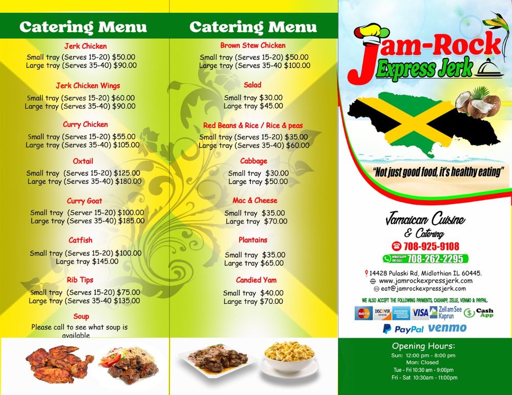JAM ROCK EXPRESS JERK Caribbean 14428 Pulaski Rd, Midlothian, IL Restaurant Reviews