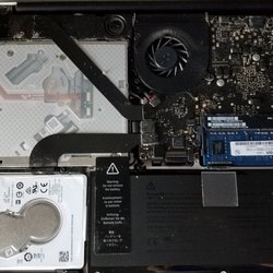 PC Overhaul - Here's a look inside a Macbook Pro.