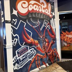 Coastal Seafood & Daiquiri Bar - Texas  urban crawfish art