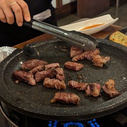 Rib eye, it's ready