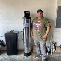 Pure Agua 3 - Here is one of our army vet installers proudly showing off his work!